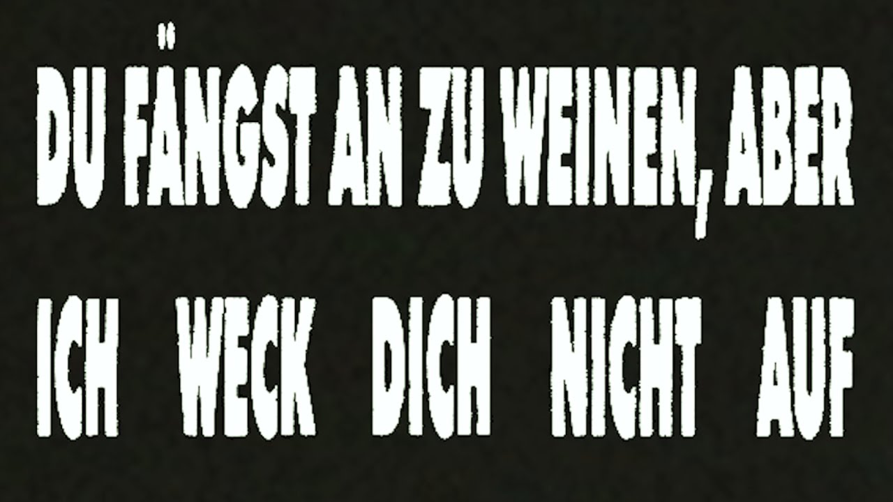 GAST - du fängst an zu weinen, aber ich weck dich nicht auf (Official Video)