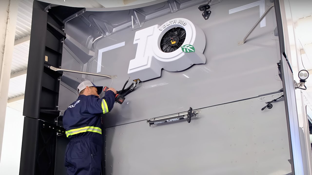 #VoltaAir IQ A/C unit installation for the #kenworth Truck