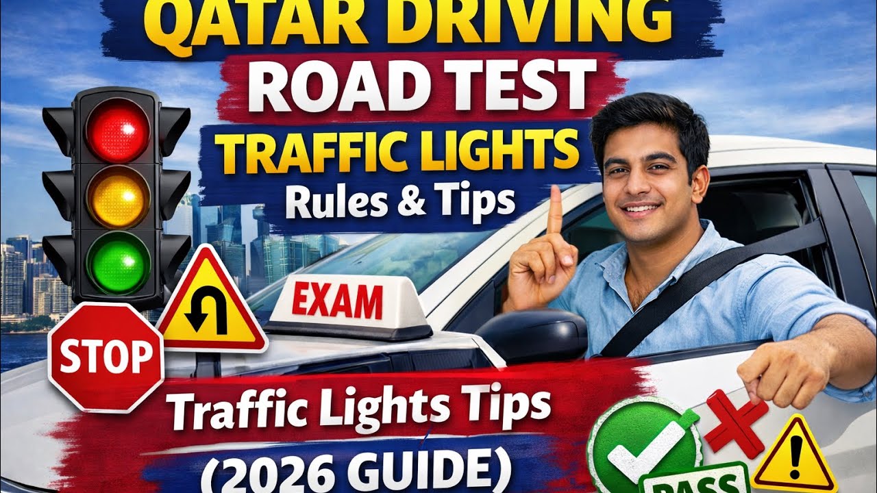 Qatar Driving Road Test Traffic Lights Rules & Tips (2026 Guide)