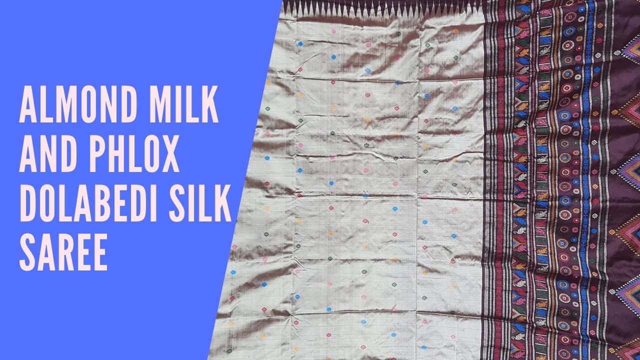 Almond Milk and Phlox Dolabedi Silk Saree