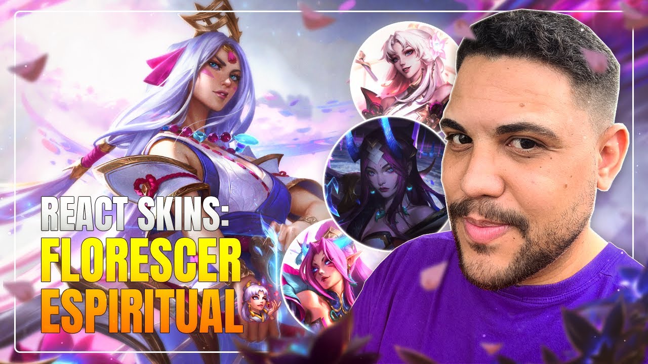 REACT: SKINS FLORESCER ESPIRITUAL | LEAGUE OF LEGENDS | LOL | JUMARGEM