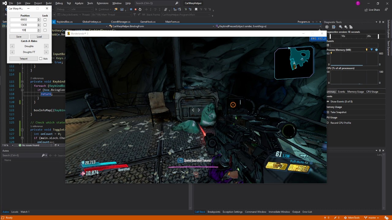car warp helper demo