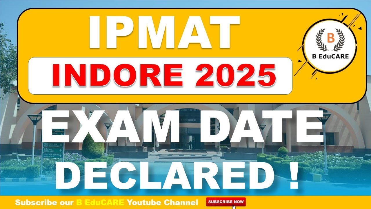 IPMAT INDORE 2025 | Exam Date Declared #ipmat2025 #ipmatpreparation