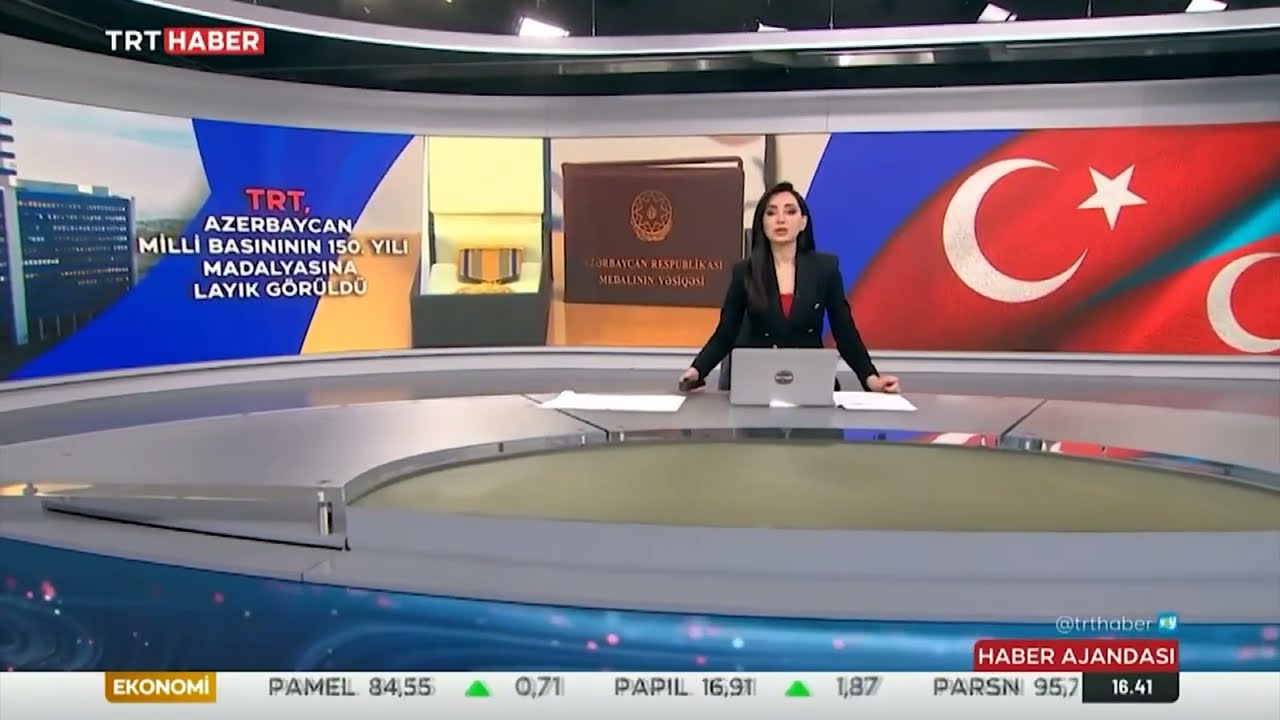 TRT'YE AZERBAYCAN'DAN ANLAMLI MADALYA