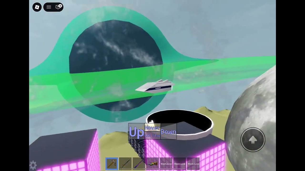 The moon woke up Roblox 2