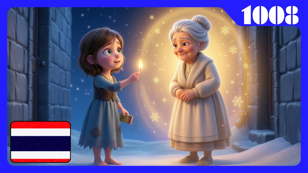 เด็กหญิงขายไม้ขีดไฟ (The Little Match Girl) | นิทาน | Hello Story World, 1008-L