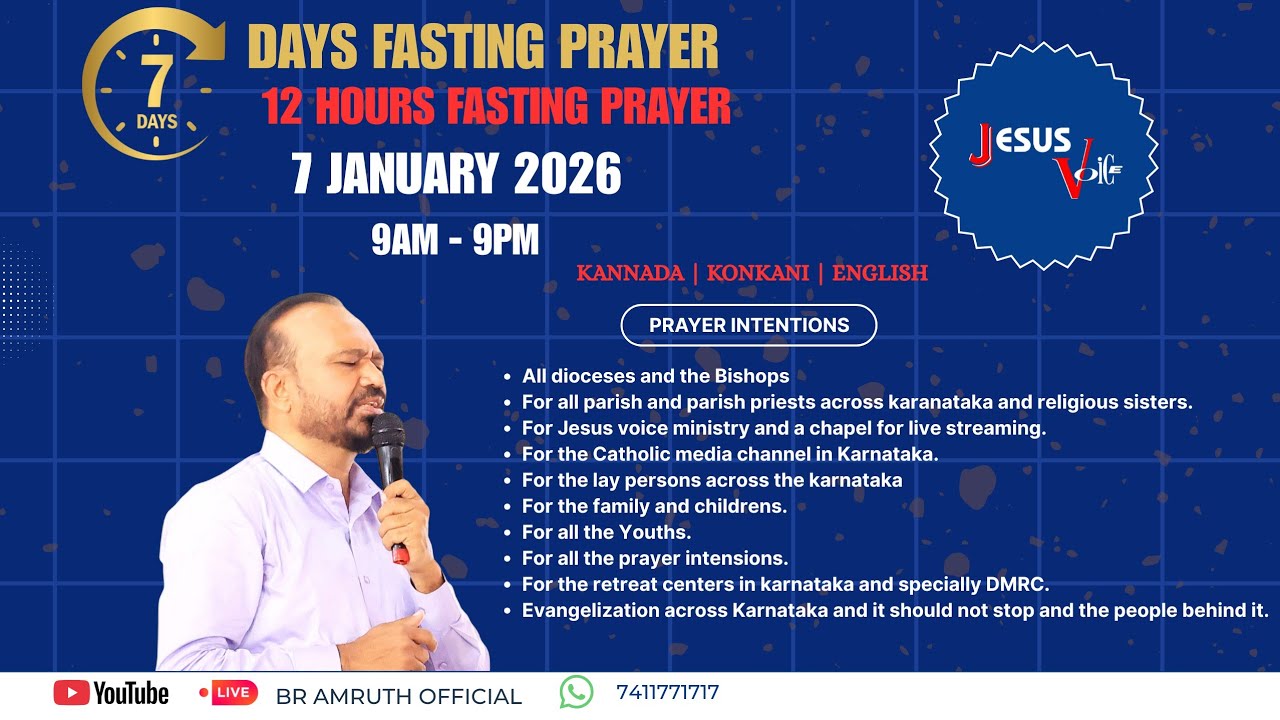 Jesus Voice 7 Days Fasting Prayer Jan 2026