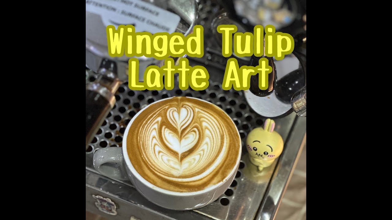 Winged Tulip Latte Art 19th Mar