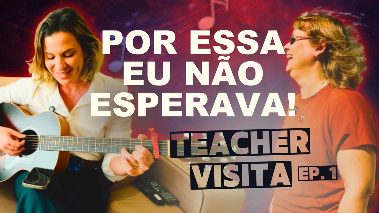 TEACHER VISITA - O que ACONTECE ao APRENDE INGLÊS com MÚSICA? Fui ver DE PERTO. Confira o RESULTADO!