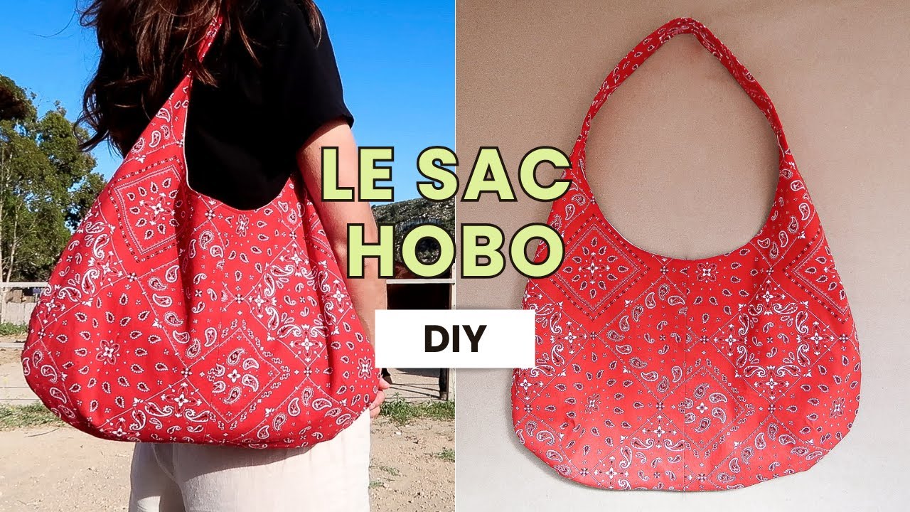 Coudre un sac hobo – Tuto facile + Patron PDF