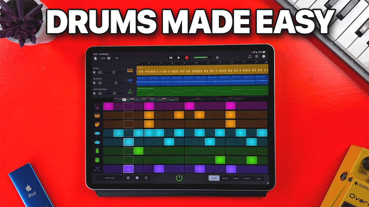 Как создать барабанные биты за считанные секунды с помощью GarageBand
