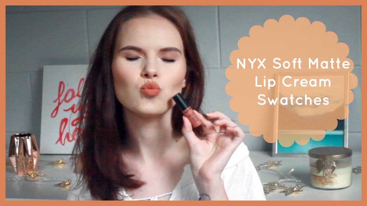 NYX Soft Matte Lip Cream Swatches on Pale Skin!