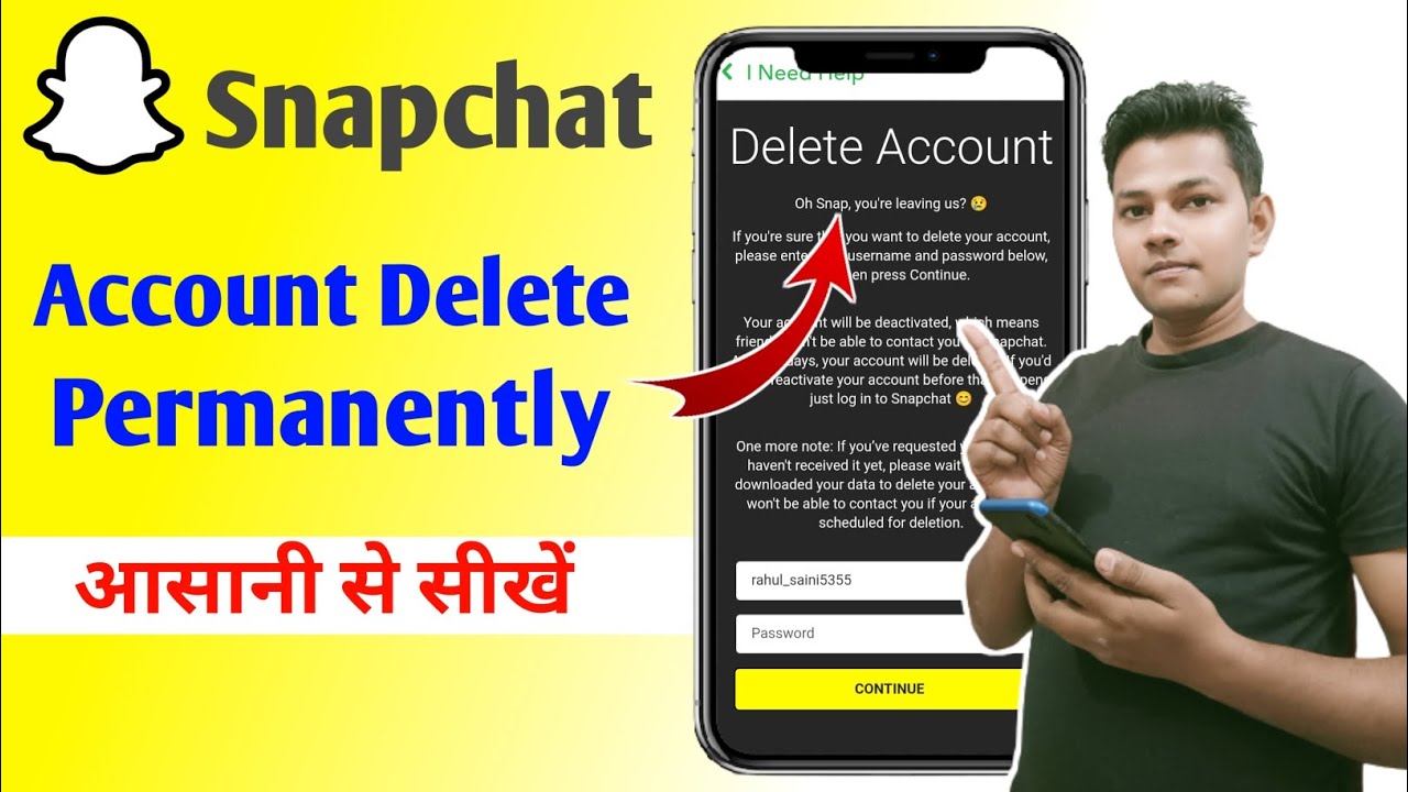 Удалить аккаунт Snapchat Kaise Kare навсегда | Как удалить аккаунт Snapchat навсегда