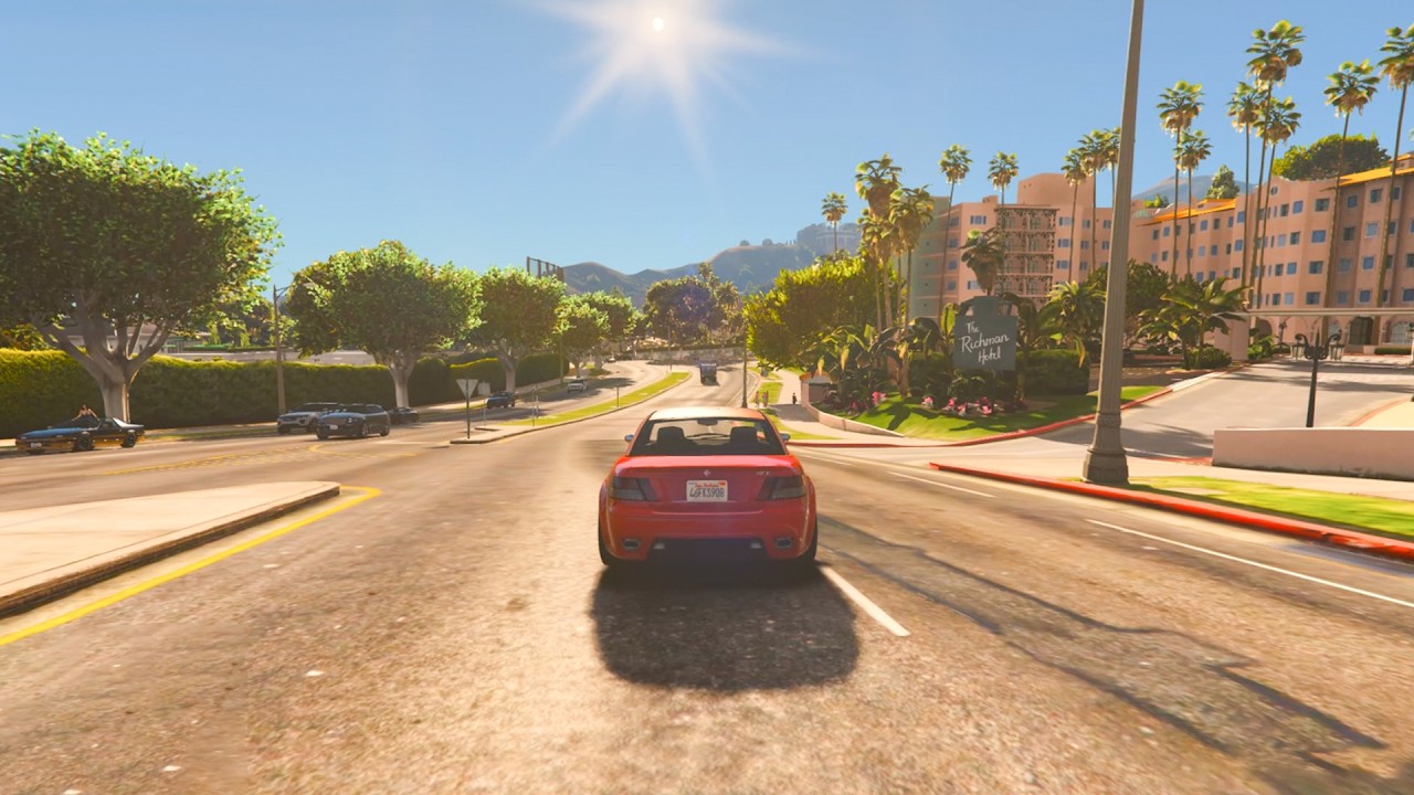 Franklin Cruising in Extra Sunny Los Santos ☀️🚗 | GTA 5