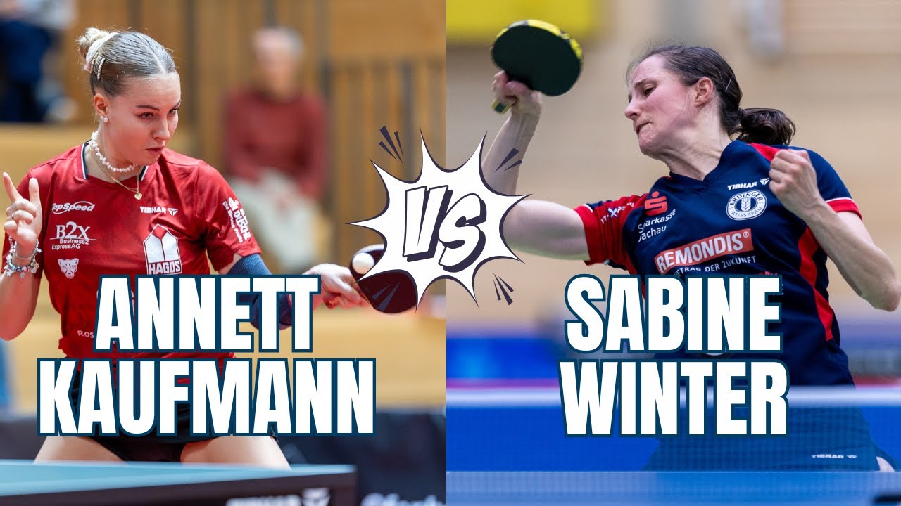 HIGHLIGHTS: Sabine Winter vs. Annett Kaufmann I Tischtennis-Damen-Bundesliga 25/26
