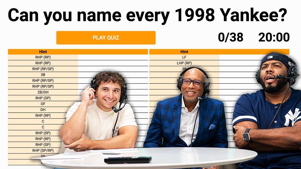 Can Bernie Williams Name Every Player on the 1998 Yankees?