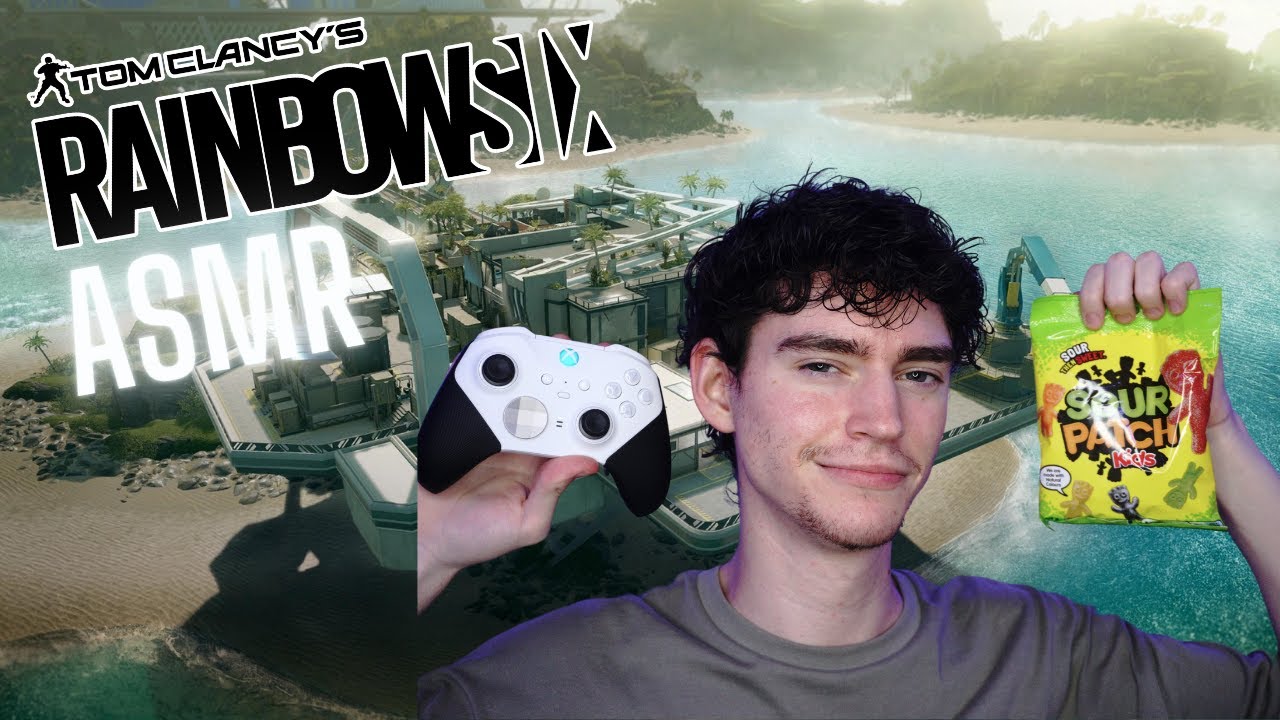 ASMR Gaming - Rainbow Six Siege + Eating Candy (Whispering, Controller sounds, Eating Sounds)