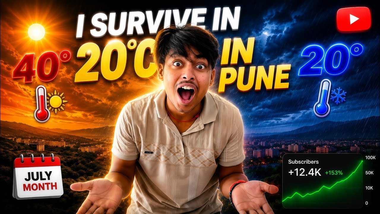 Surviving pune's crazy weather transition! ⛈️#vlog #punevlog #weather #viralvideo 