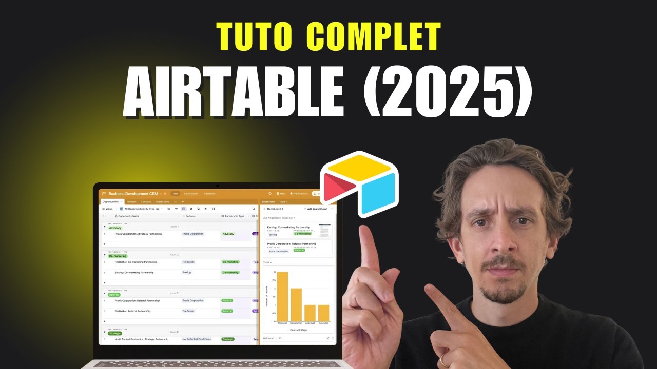 Tuto Airtable 2026 : automatiser et structurer ton business sans code