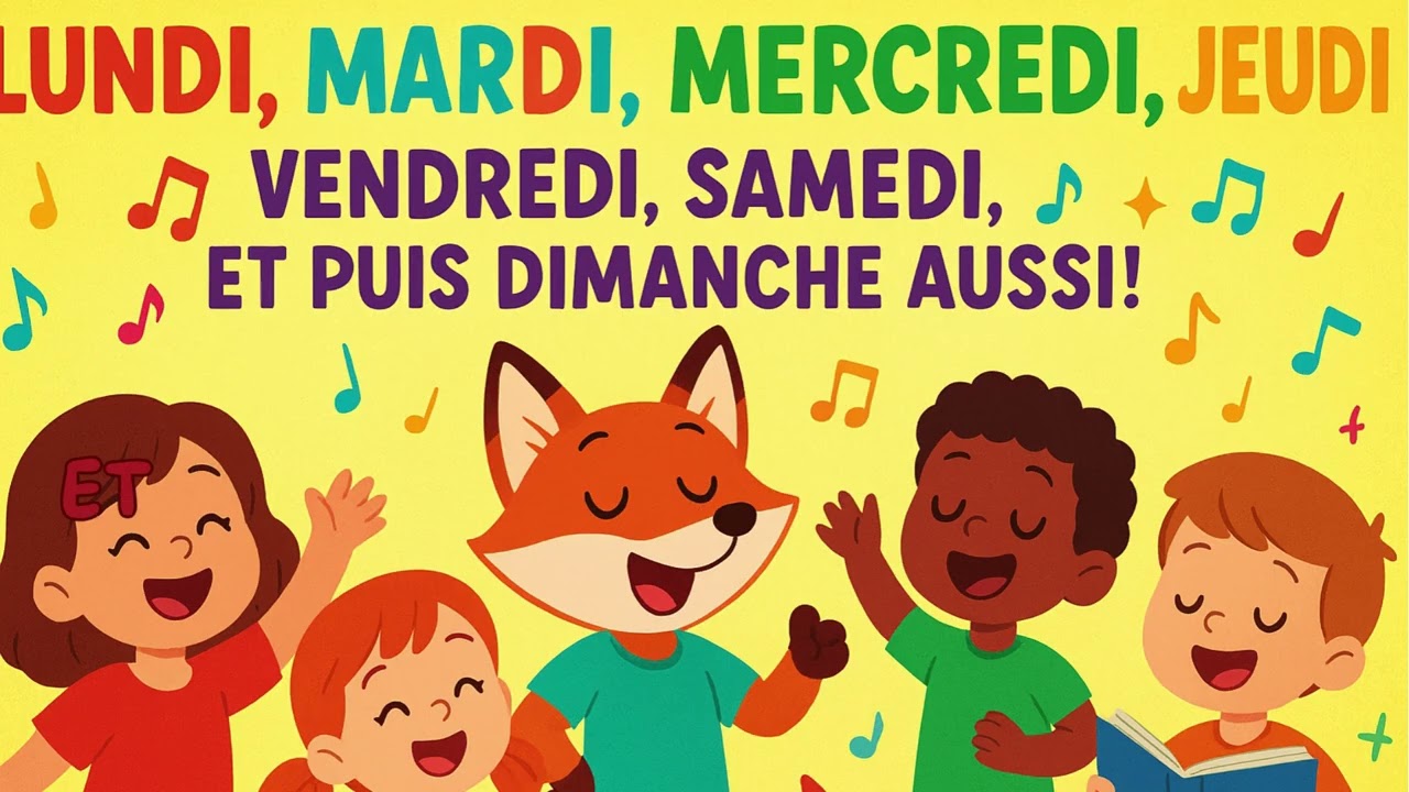 Les jours de la semaine en français pour enfants
