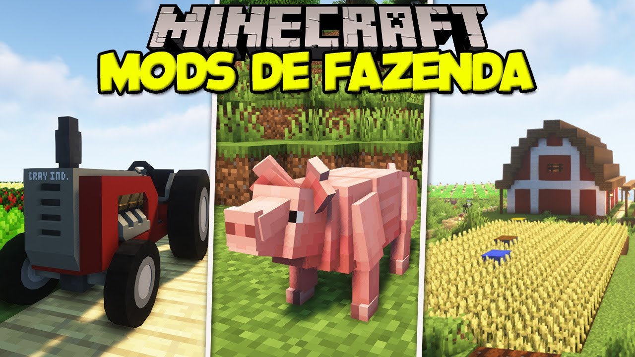 TOP 5 MELHORES MODS DE AGRICULTURA E FAZENDA PARA O MINECRAFT