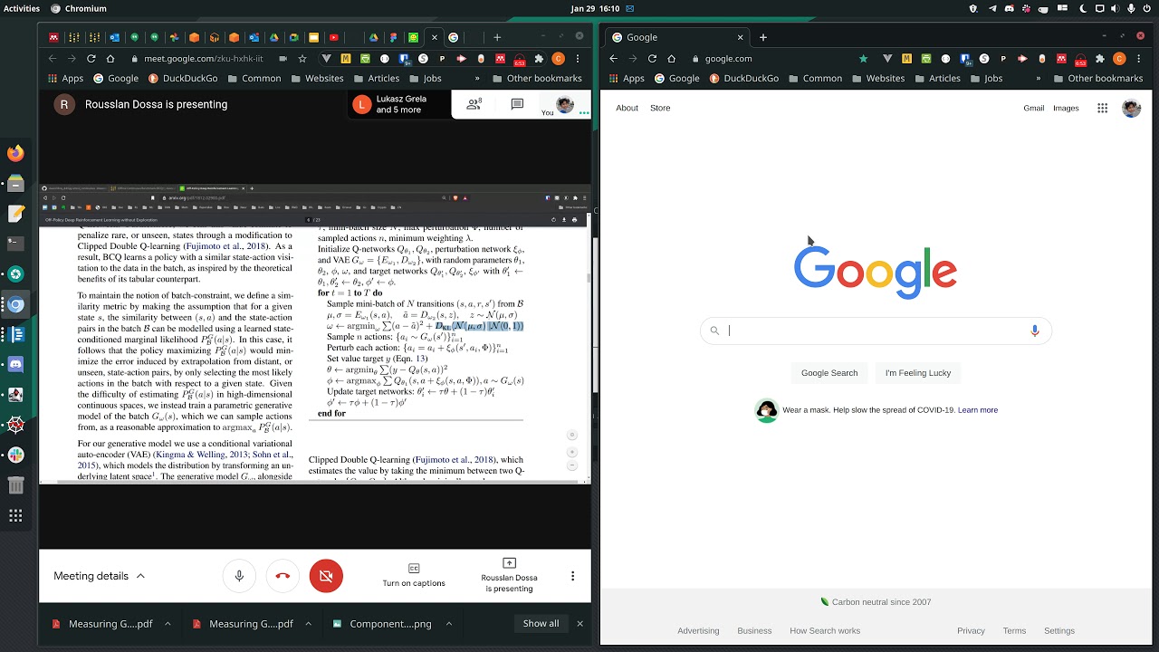 1/22/2021 Implementation Week 1 (Batch Constrained Q-Learning (BCQ))