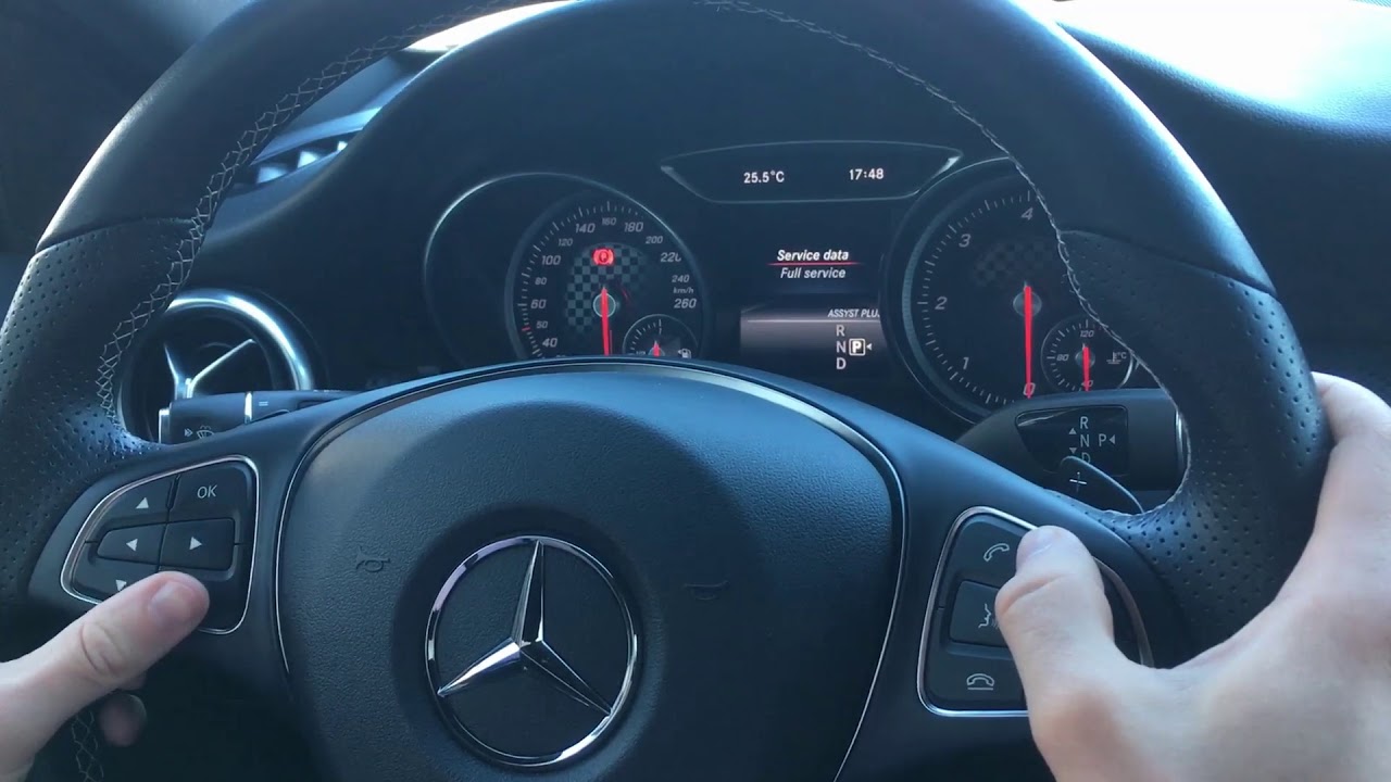 Mercedes-Benz hidden service menu A (w176), B (w246), CLA (c177), GLA (x156)