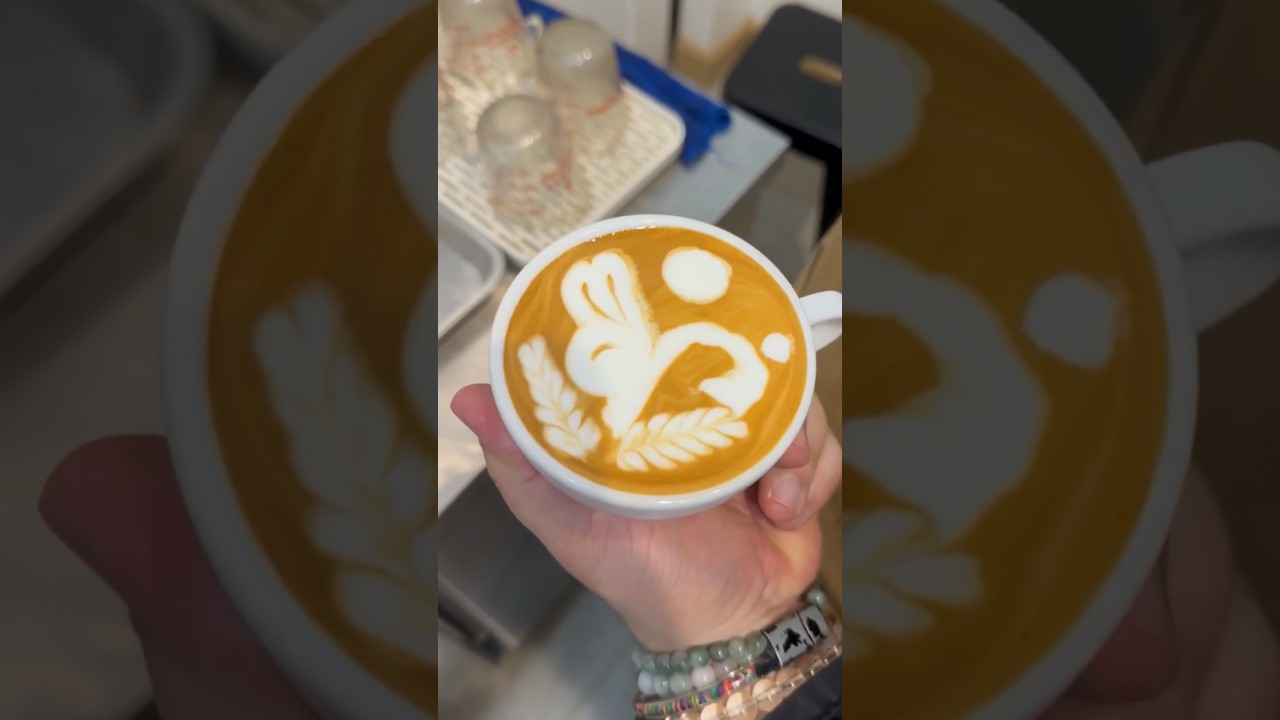 Latte Art - Rabbit #coffee #latteart #art