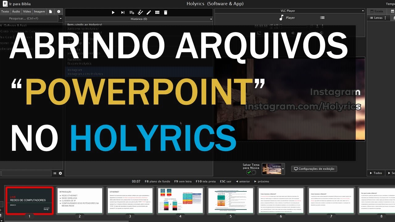 Abrindo Slides dentro do Holyrics