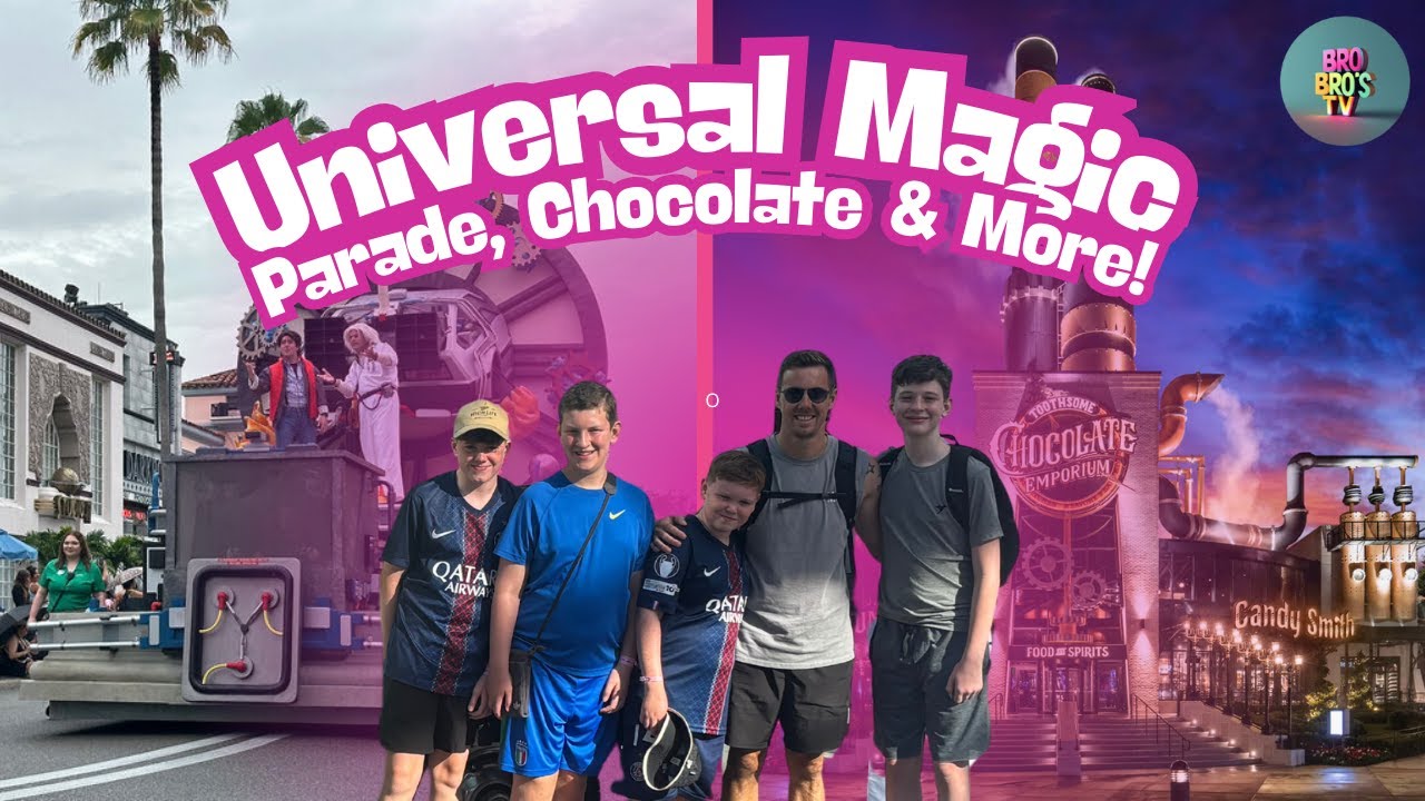 A Day at Universal Orlando ✨ Mega Movie Parade, Chocolate Emporium & HHN Sneak Peek | Bro Bro’s TV