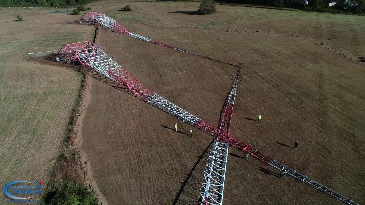 WMAL Tower Demolition Mid-Atlantic Drones