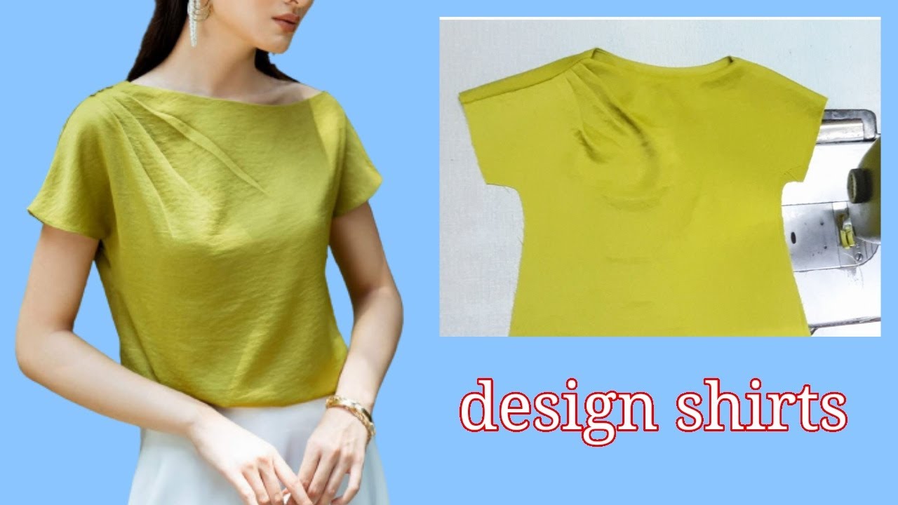 Cắt may Áo kiểu xếp ly vai liền cực thời trang |design shirts |basic Sewing techniques |