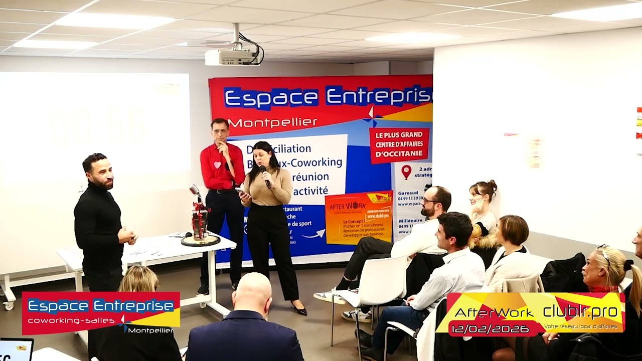 Jennifer FLACONIERI et Ibrahim HAMAD - Club LR afterwork 