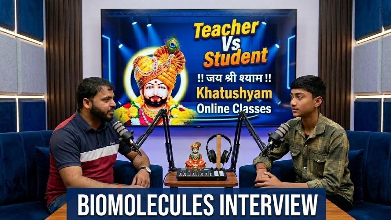 Teacher vs Student – Biomolecules Rapid Fire Interview 🧬 | NEET/Board Prep