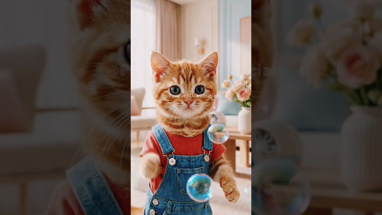 Празднование дня рождения озорного котенка 😄🐾 | Идеальная жизнь 