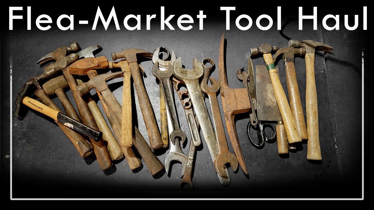 Flea-market Vintage Tool Haul 12 Hammers ✧ Big Wrenches and More 🛠👍