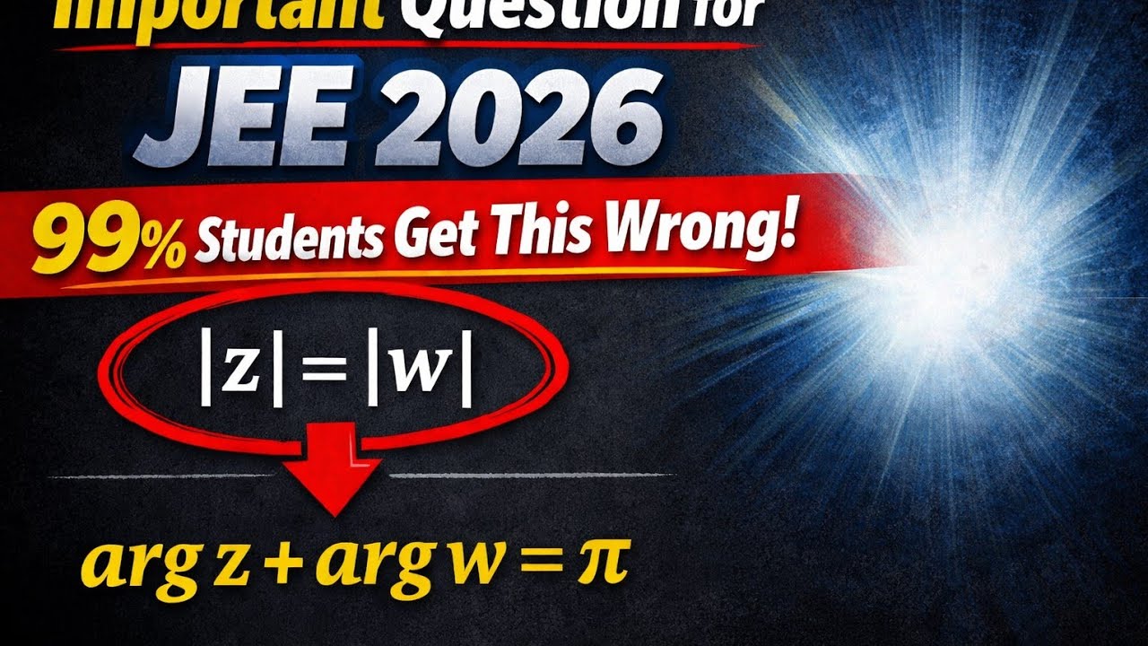 Jee 2026 complex number very important question