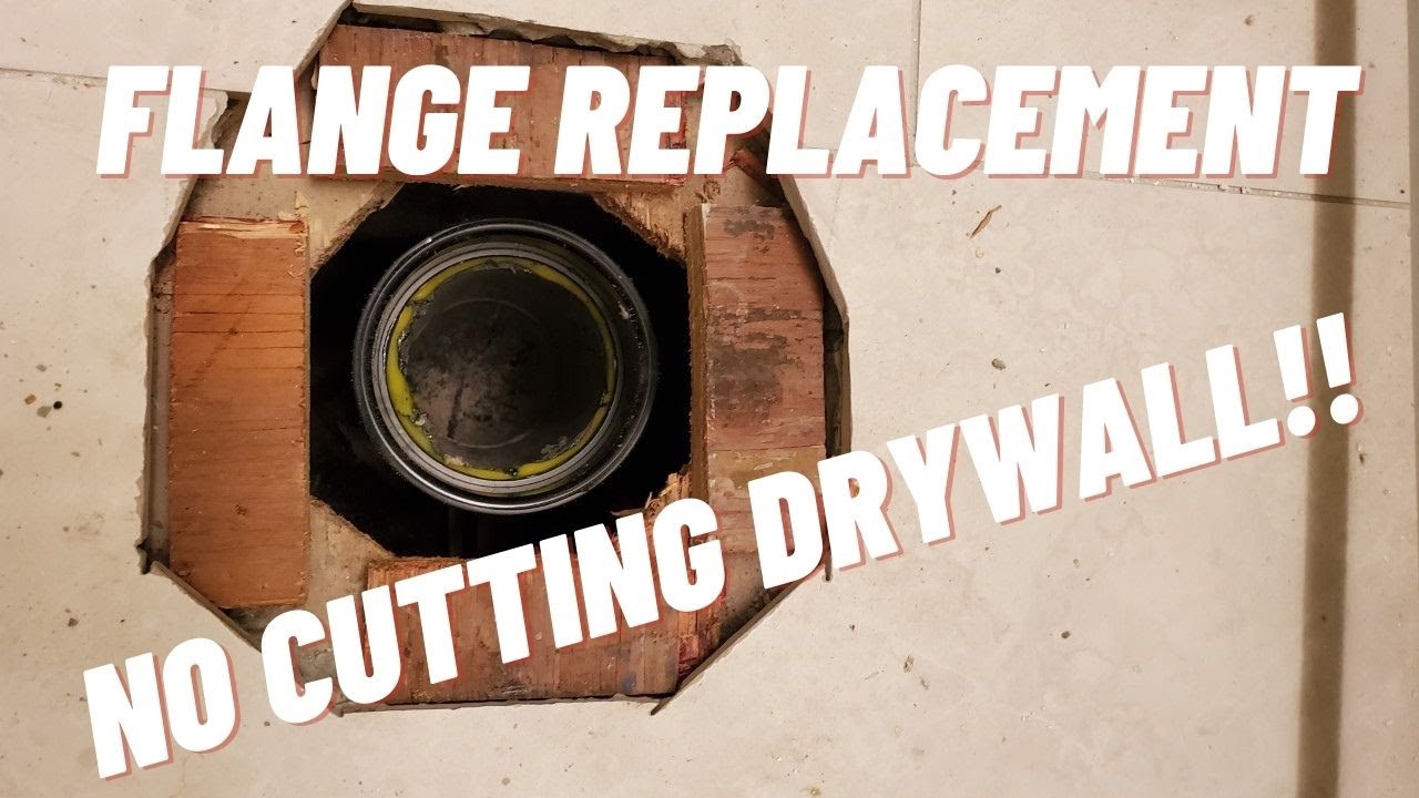 ABS toilet flange replacement without cutting drywall (DIY guide)