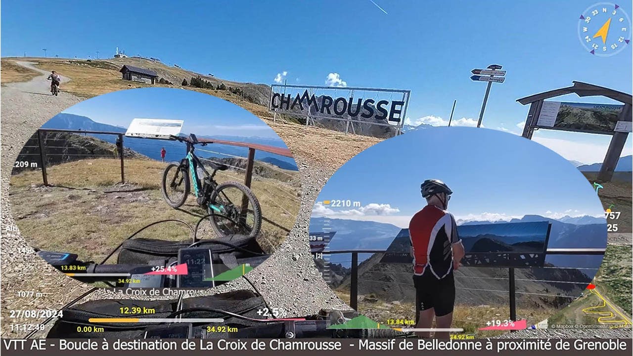 Nos VTTAE ne sont pas des  4 X 4 !  -- Direction : La Croix de Chamrousse. Massif de Belledonne.