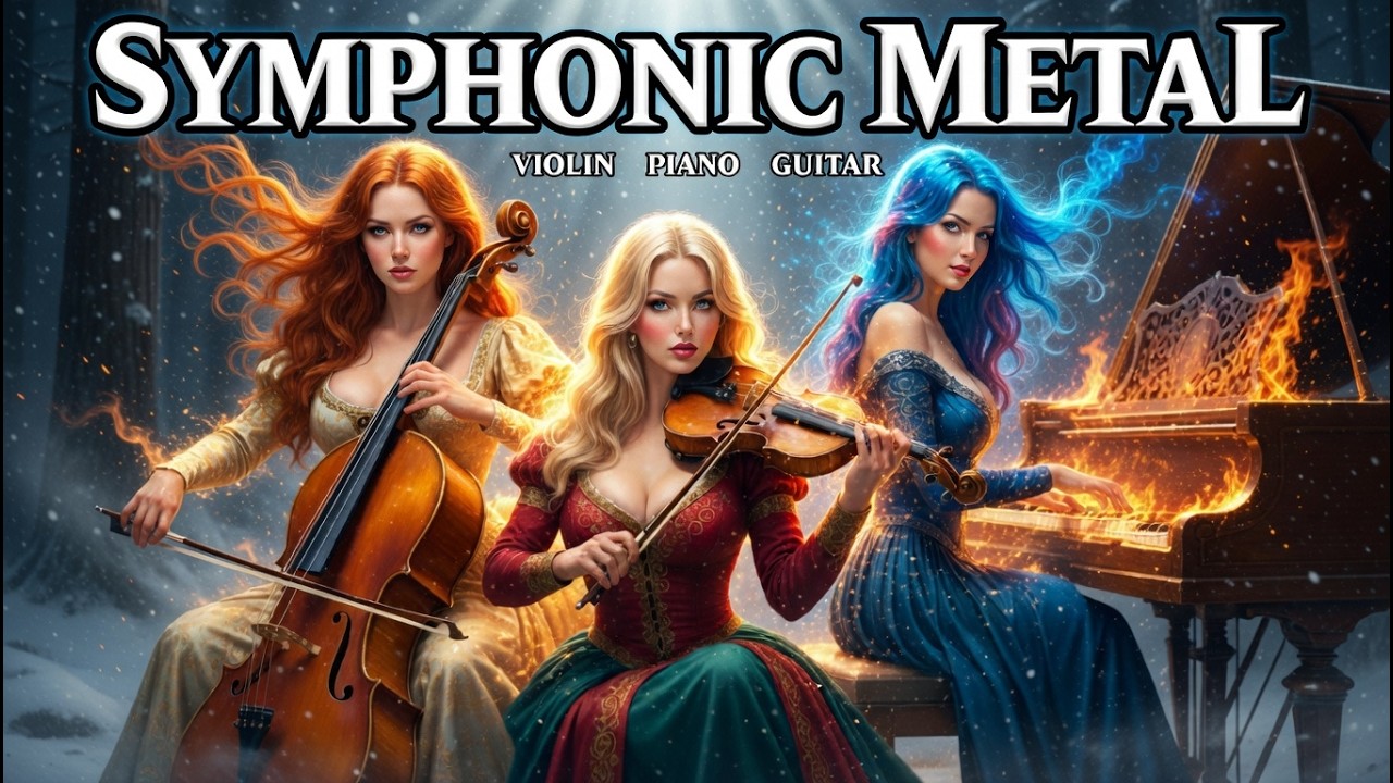 METAL AND SYMPHONIC ROCK 🔥 Piano 🎹 Violin 🎻 Guitar 🎸 Boosts energy while you work, play, or study