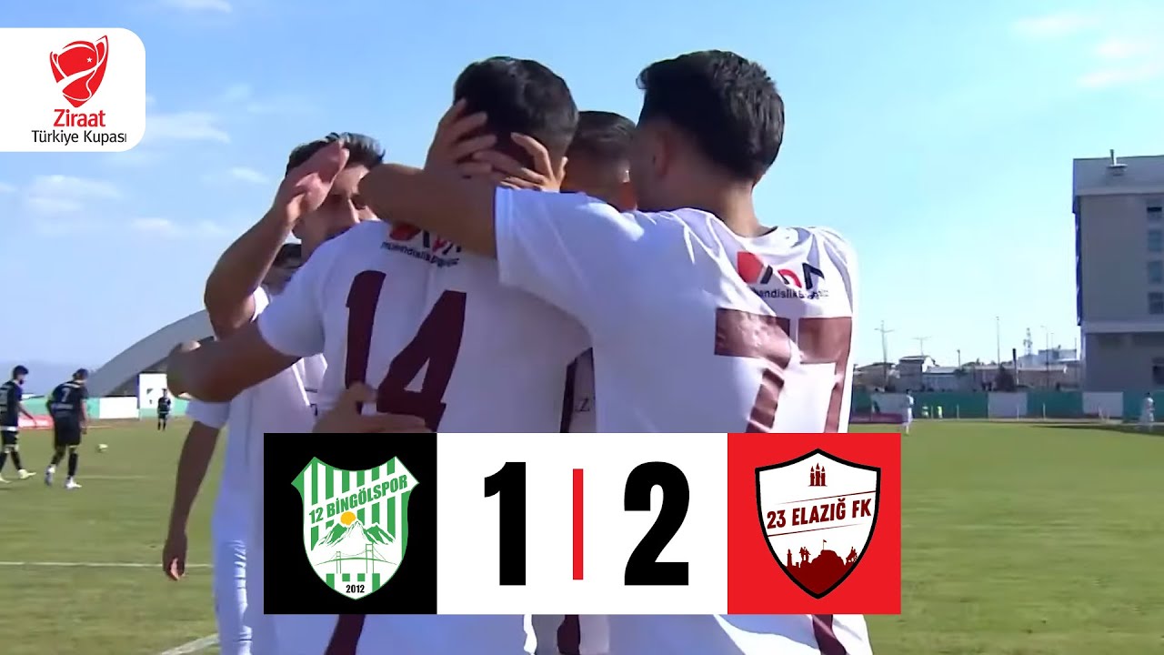 Ziraat Türkiye Kupası 1. Tur I 12 Bingölspor 1 - 2 23 Elazığ FK I Özet