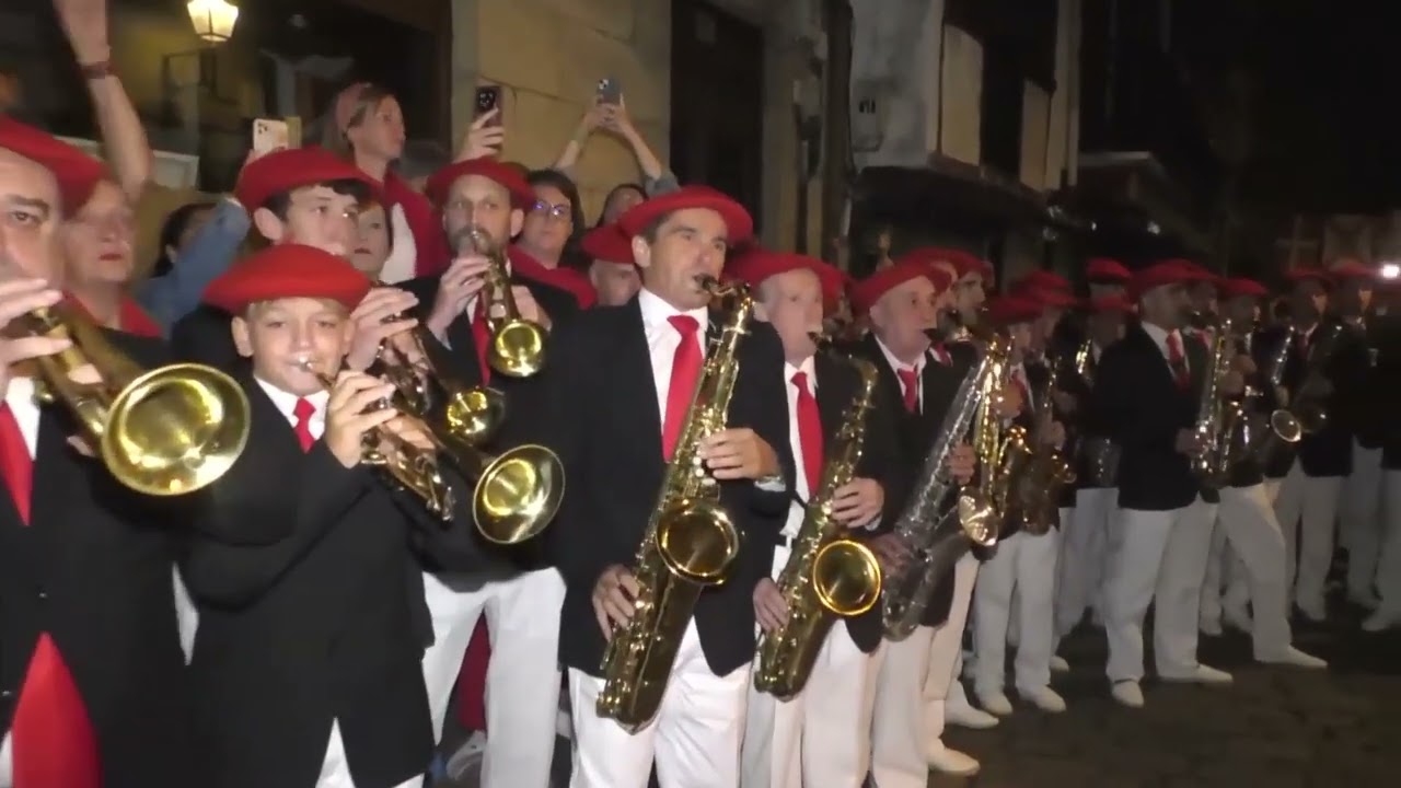 Alborada, Diana Crepúsculo de la banda y Azeri Dantza con la Tamborrada I Alarde de Hondarribia 2024