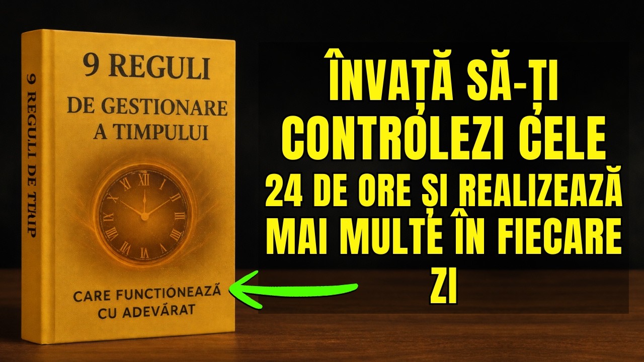 9 REGULI DE GESTIONARE A TIMPULUI ⏳ | Folosește-ți timpul în mod inteligent (audiobook GRATUIT)