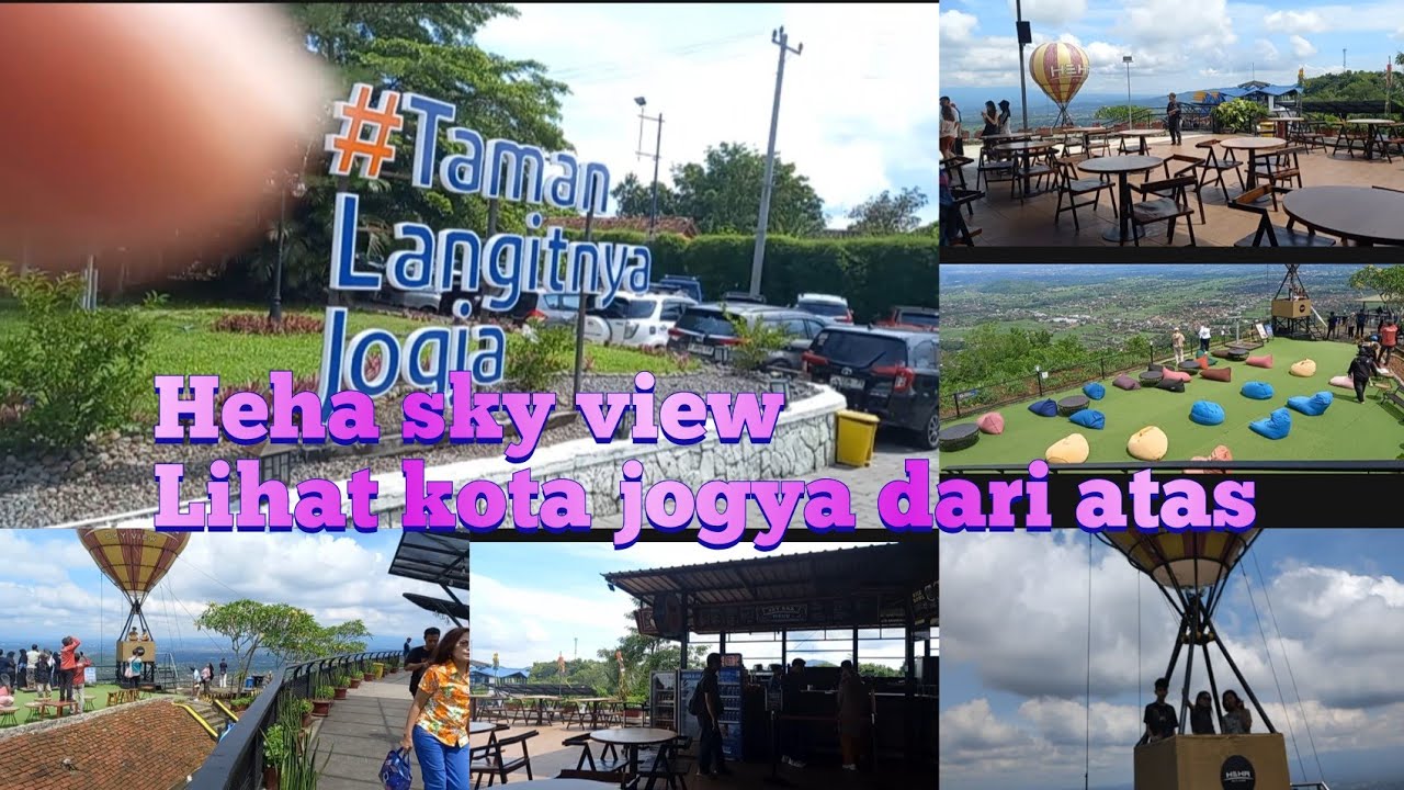 LIHAT KOTA JOGYA DARI HEHA SKY VIEW.  TAMAN LANGITNYA JOGYA.@ayufamily8500