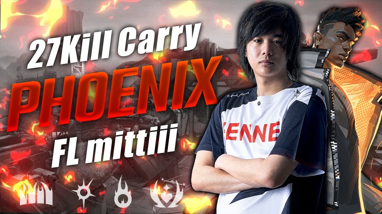 【VALORANT】アプデで強くなったフェニックスで27killの特大キャリー！！元プロゲーマーなら余裕です【mittiii / Fennel】