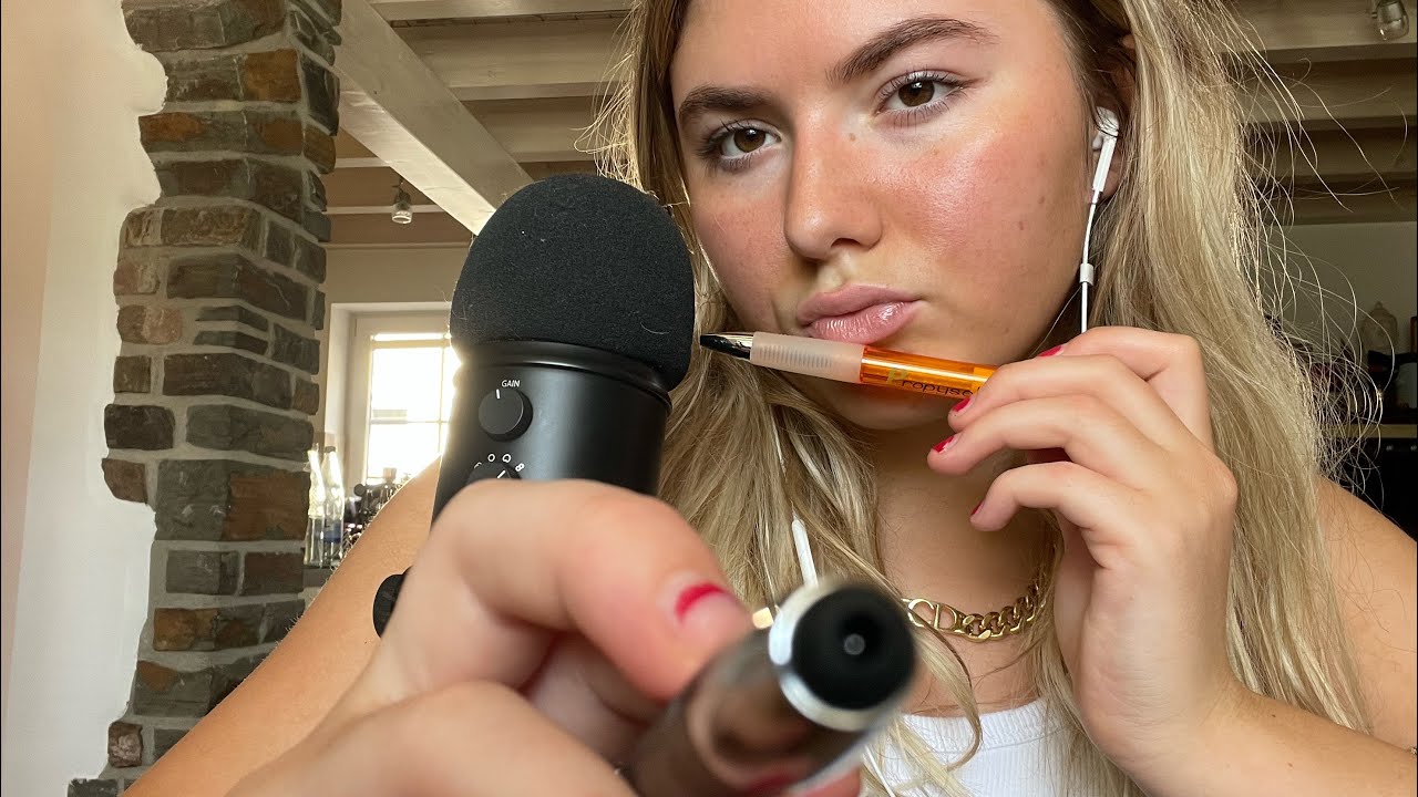ASMR- DU bist mein TAGEBUCH 🤭 Face Writing, close up, inaudible Whispering