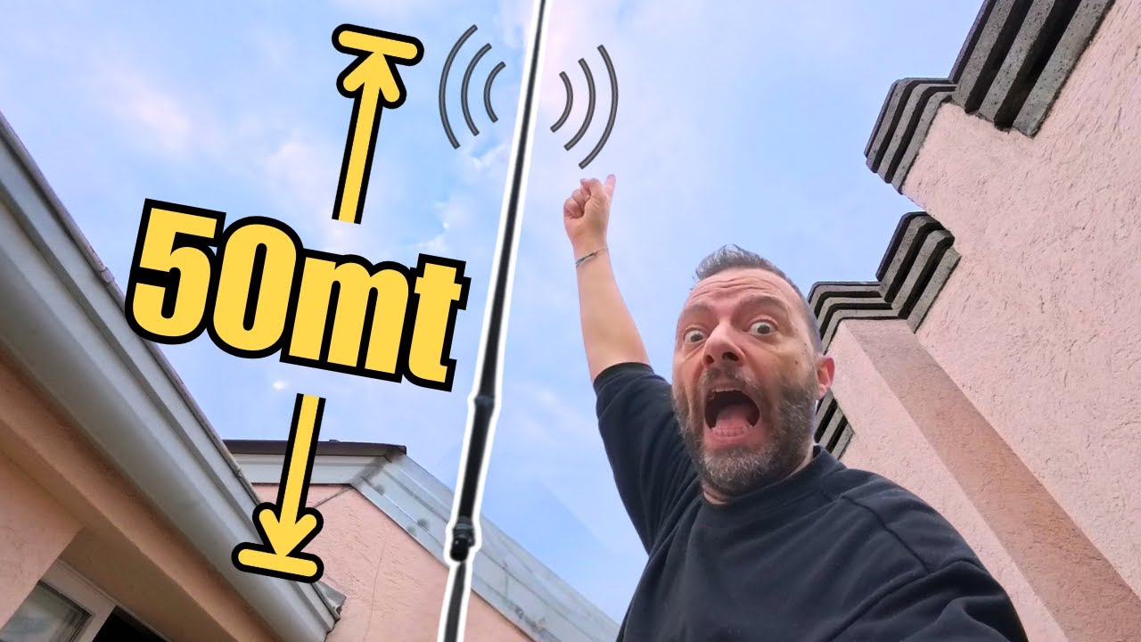 MONTO UN ANTENNA DI 50MT SUL TETTO | CON TX AM 4W, RAGGIUNGO 20Km!