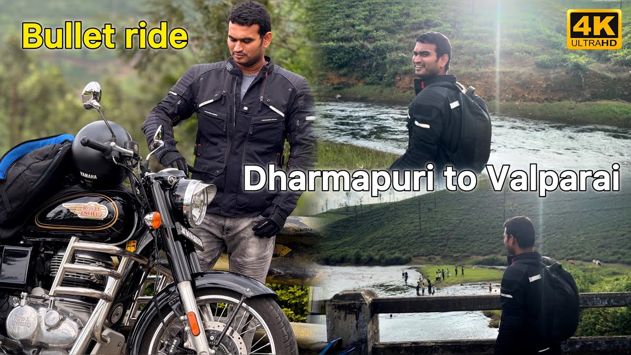 First long ride with my royal enfield bullet 350 battalion black dharmapuri to valparai trip done