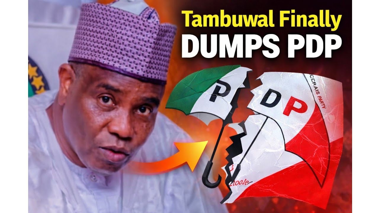 Shock Defection: Tambuwal Dumps PDP...: Opposition Crisis Don Deep Pass Wetin Nigerians Think