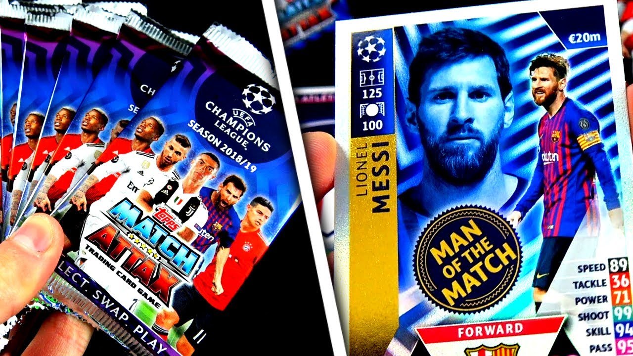 MESSI im PACK + C100! 😱🔥 TOPPS MATCH ATTAX CHAMPIONS LEAGUE 18/19 10 BOOSTER UNBOXING